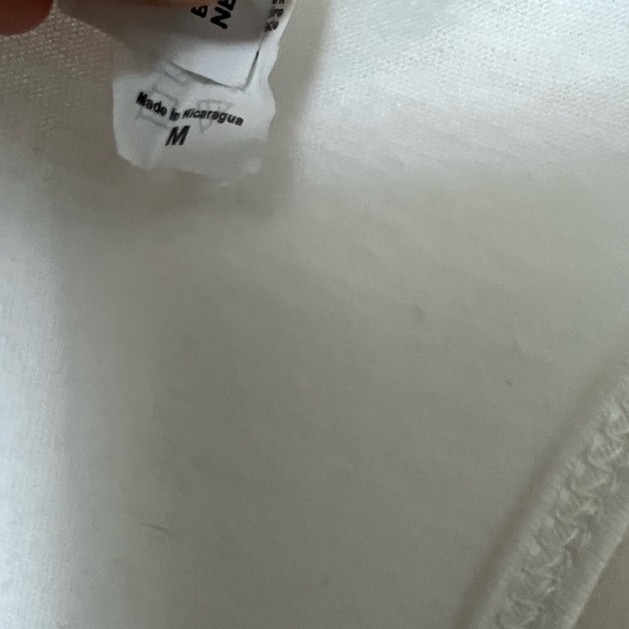 2/$15 Bride tank top size medium with with gold foil script worn once racerback - Picture 4 of 4